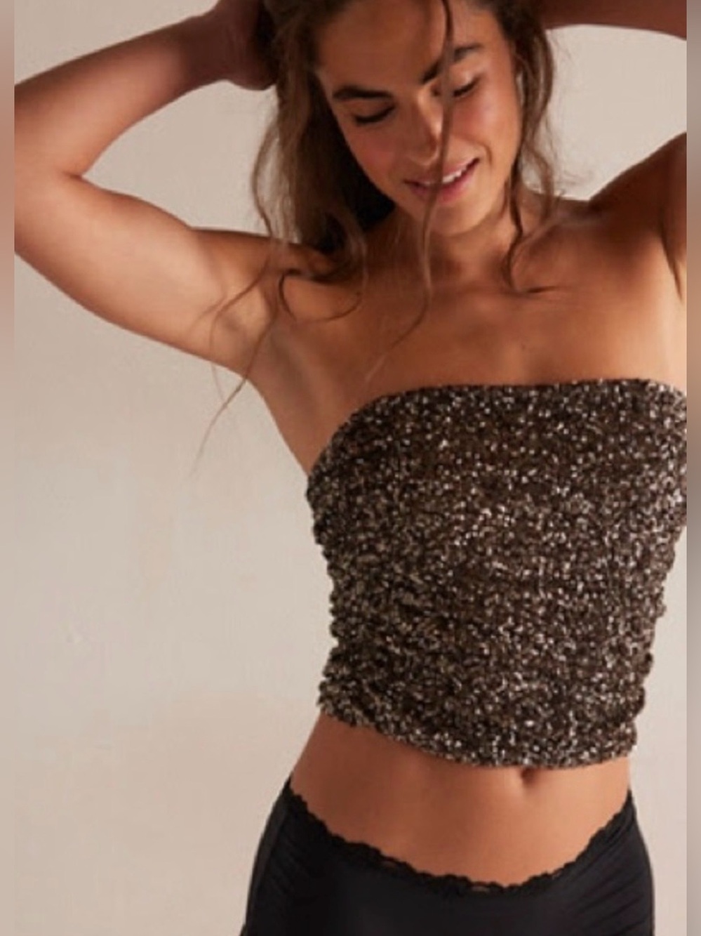 NWT FREE PEOPLE LEADING THE WAY TUBE RAVEN COMBO